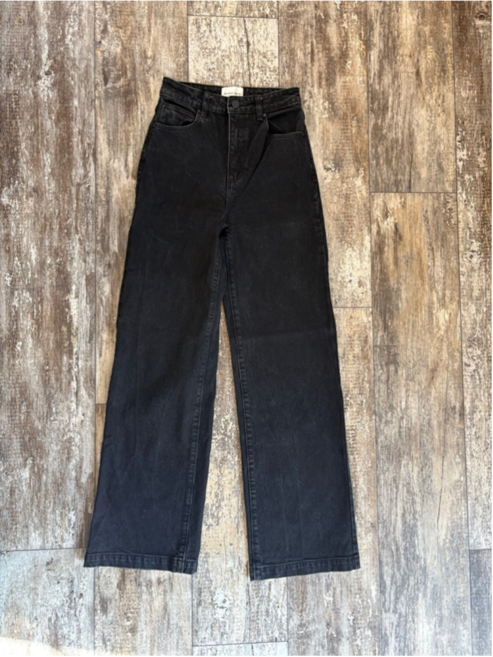 Abrand 94 High & Wide Black Jeans Size 24 | High Rise Wide Leg Denim